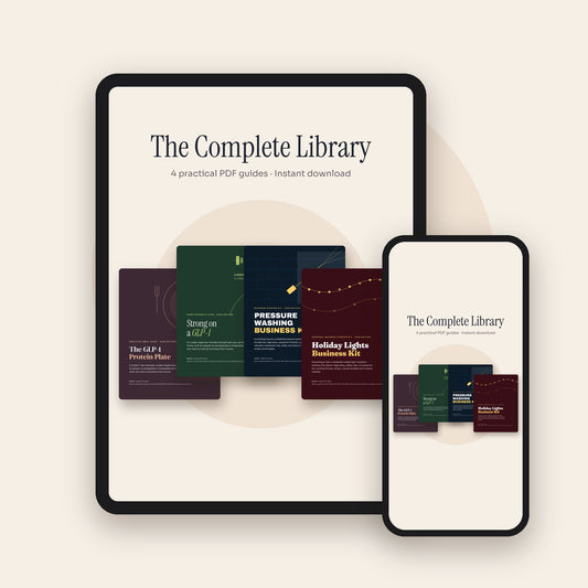 The Complete Library: 4 PDF guides on tablet and phone