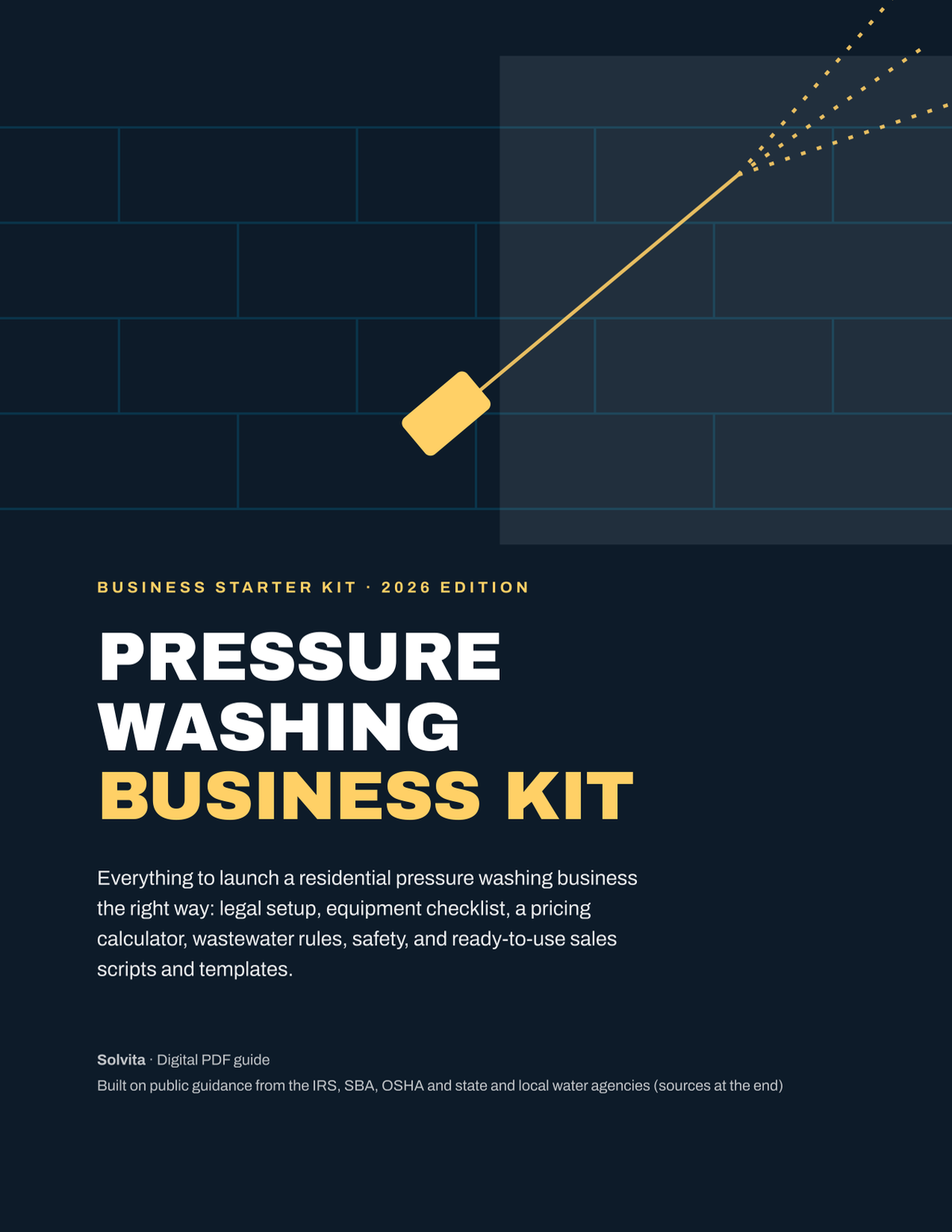 Pressure Washing Business Kit guide cover