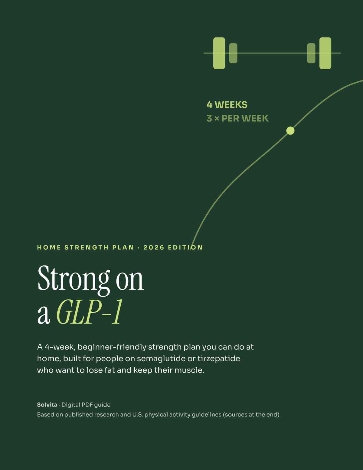 Strong on a GLP-1 home strength plan guide cover