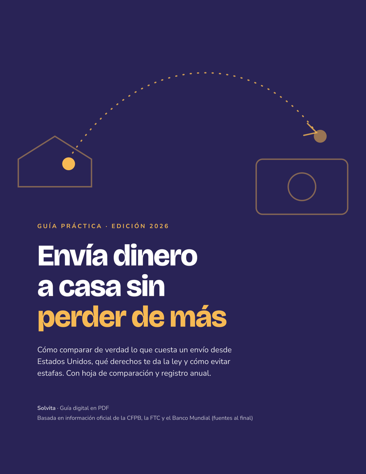 Portada de la guía Envía Dinero a Casa Sin Perder de Más